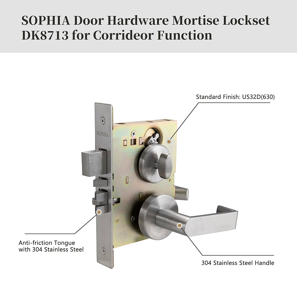 SOPHIA Commercial/Residential Heavy Duty Mortise Lockset